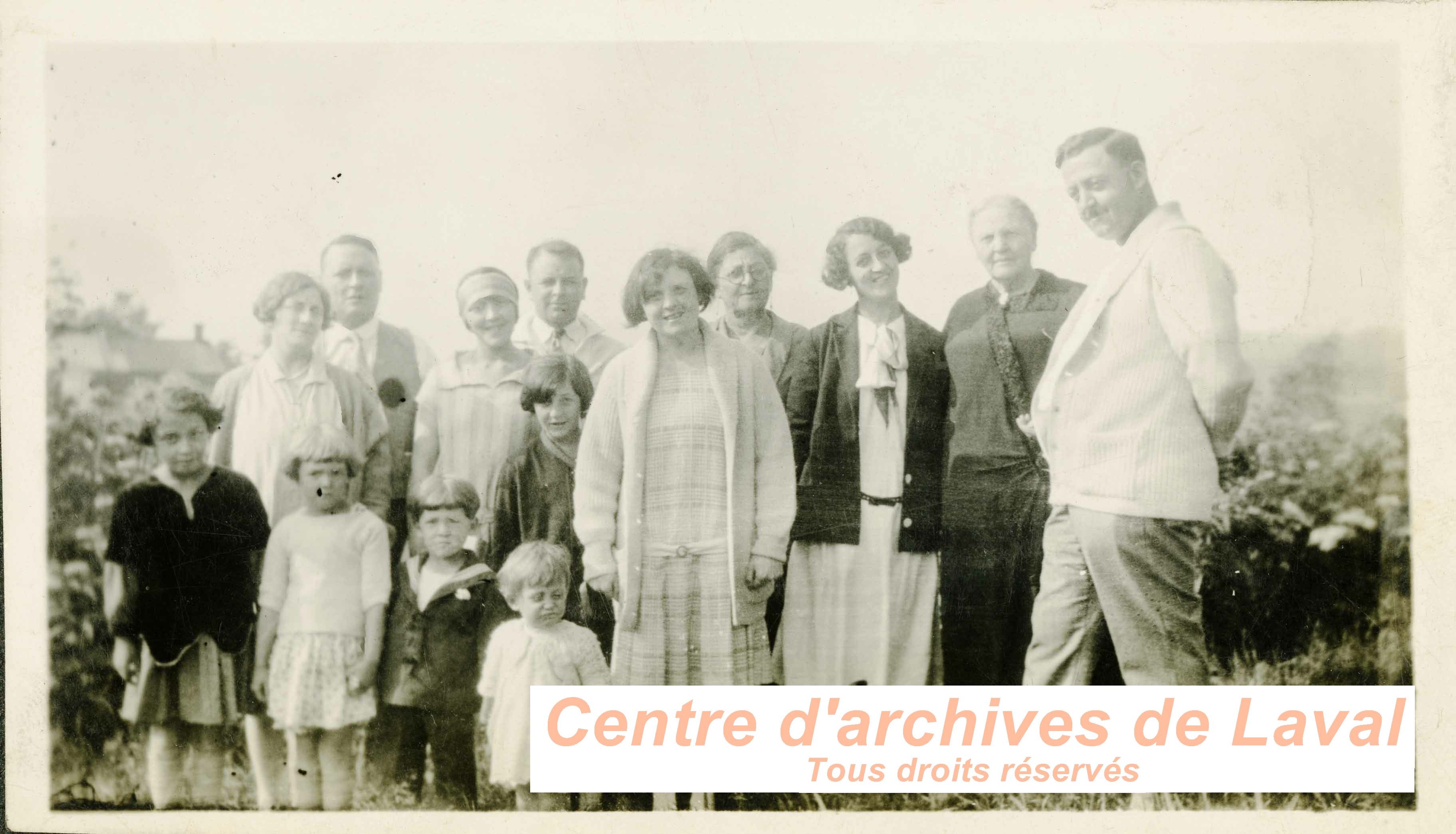 Membres de la famille Auclair,  Saint-Vincent-de-Paul.