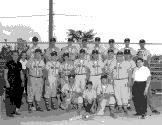 L'équipe de baseball Les Lions de Chomedey en 1962.