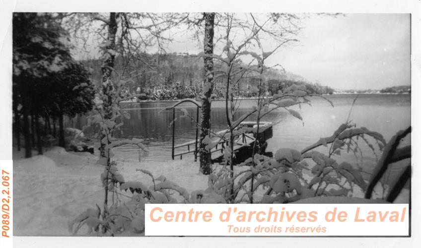 Le lac Beaulac en hiver