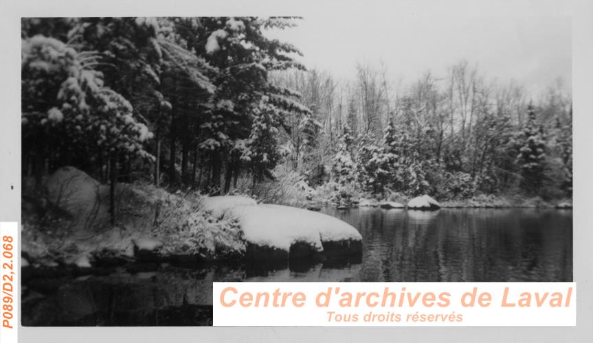 Le lac Beaulac en hiver